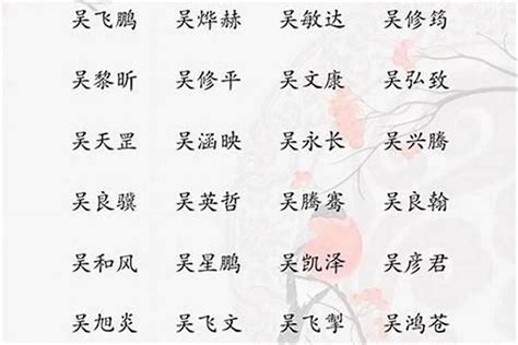 姓吳取名|吳姓寓意好的男孩名字（精選200個）